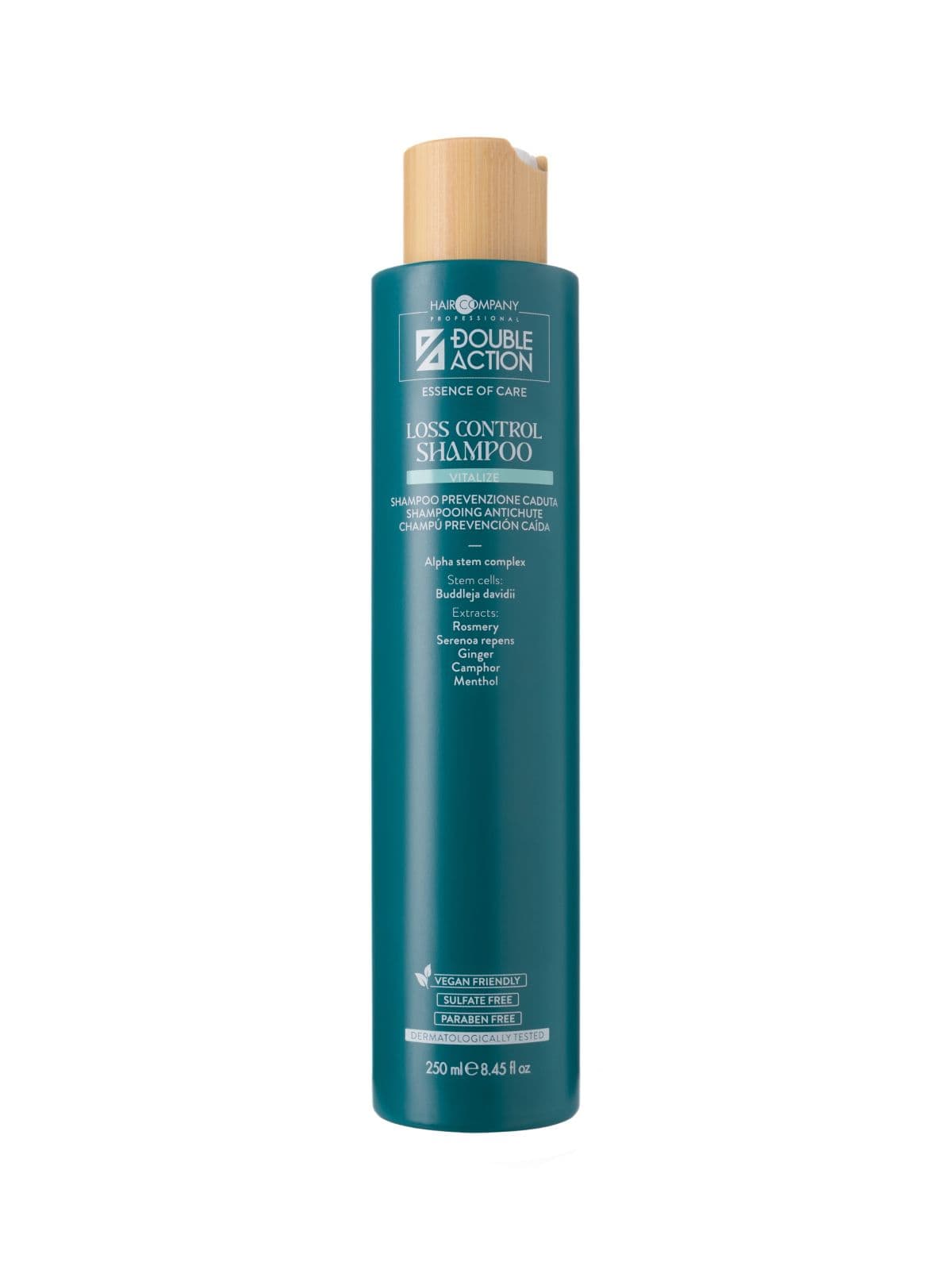 Шампунь против выпадения волос "LOSS CONTROL SHAMPOO" DOUBLE ACTION, 250 мл