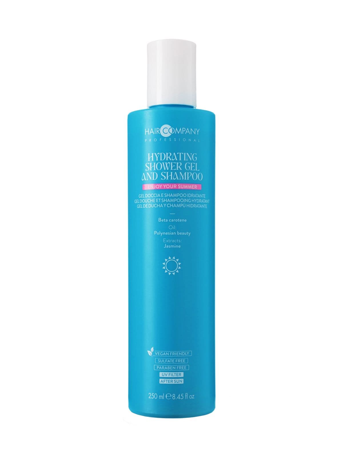 Увлажняющий гель для душа и шампунь для волос "HYDRATING SHOWER GEL & SHAMPOO" SUN RITUAL, 250 мл