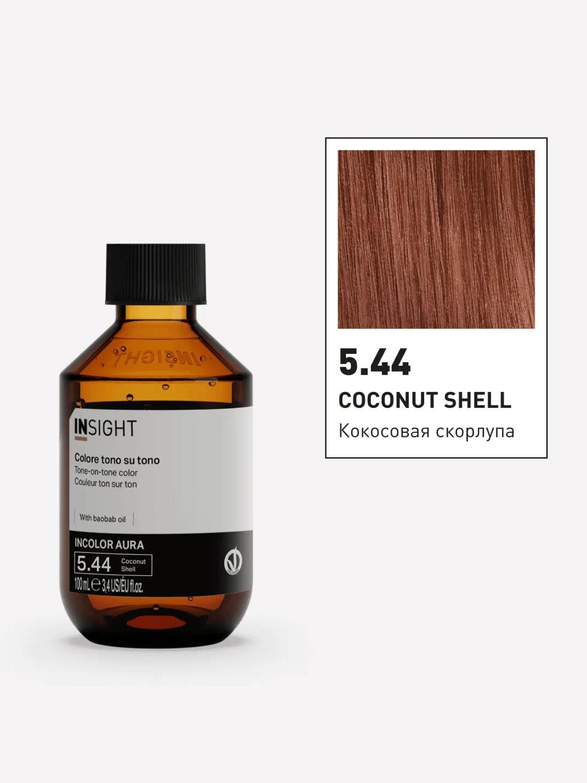 5.44 COCONUT SHELL Полуперманентная краска для волос тон в тон, 100ml