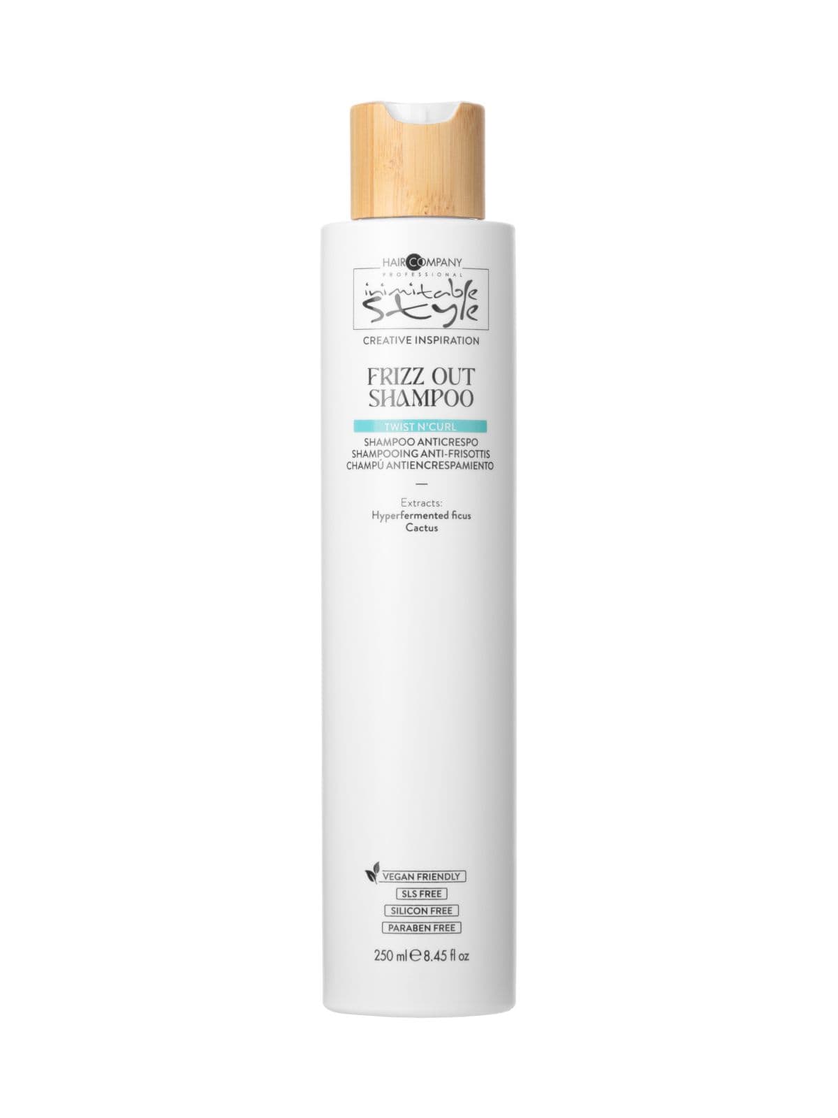 Шампунь против пушистости волос "Frizz Out Shampoo" INIMITABLE STYLE, 250 мл