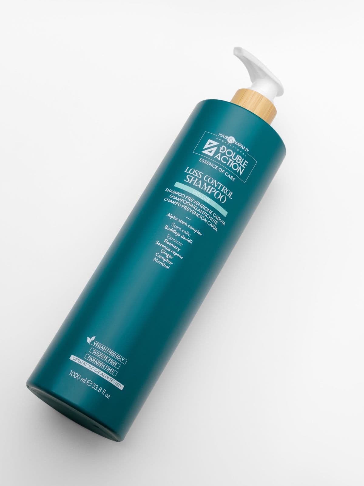 Шампунь против выпадения волос "LOSS CONTROL SHAMPOO" DOUBLE ACTION, 1000 мл