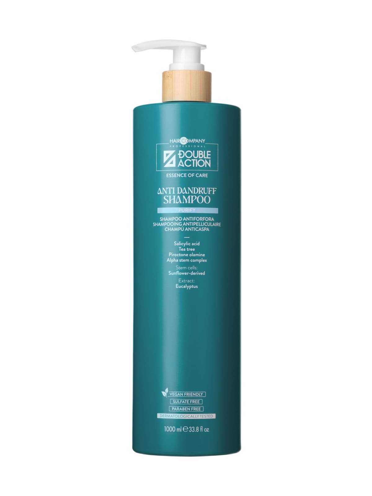 Шампунь против перхоти "ANTI DANDRUFF SHAMPOO" DOUBLE ACTION, 1 000 мл