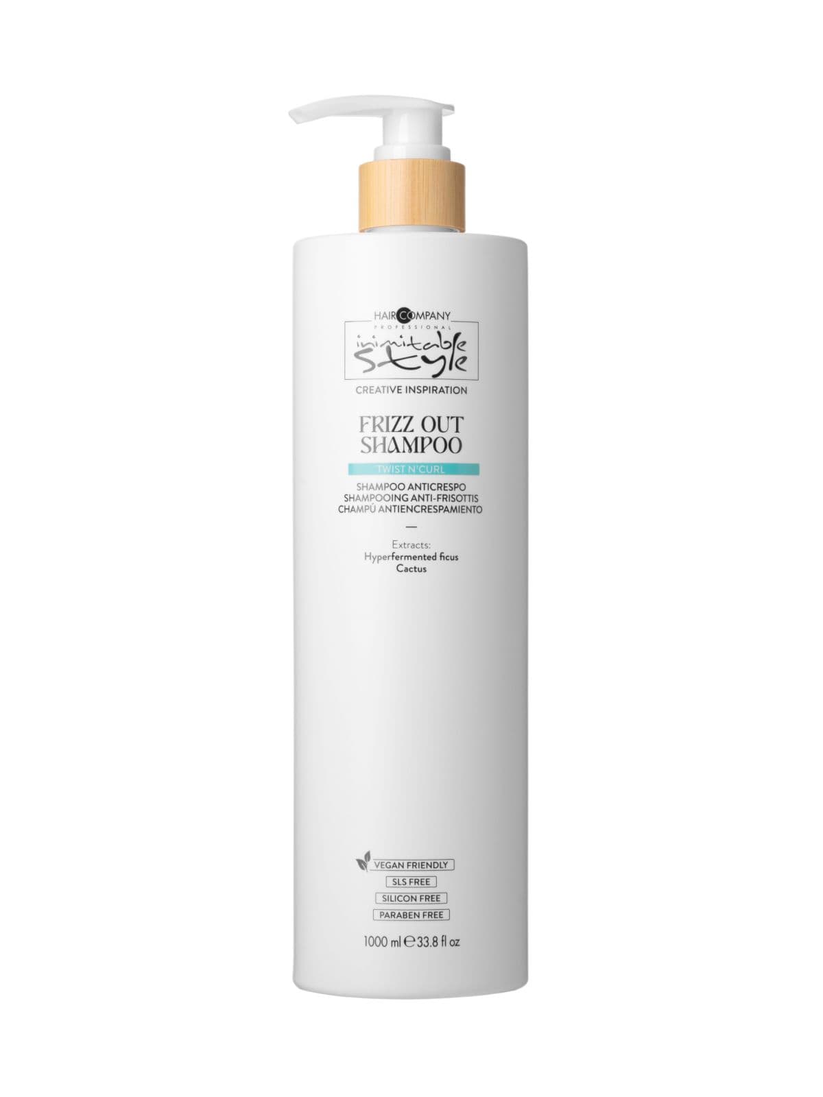 Шампунь против пушистости волос "Frizz Out Shampoo" INIMITABLE STYLE, 1000 мл