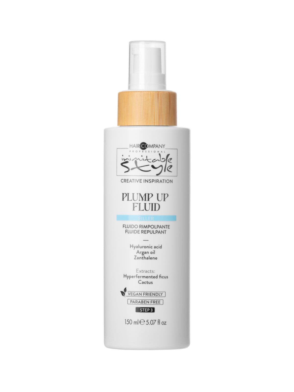 Флюид для увеличения объема волос "Plump Up Fluid" INIMITABLE STYLE, 150 мл