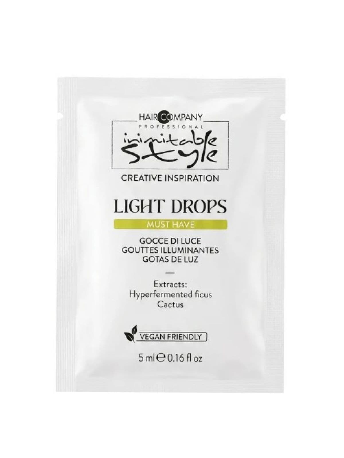 САШЕ Жидкие кристаллы "Light Drops" для волос INIMITABLE STYLE, 5 мл