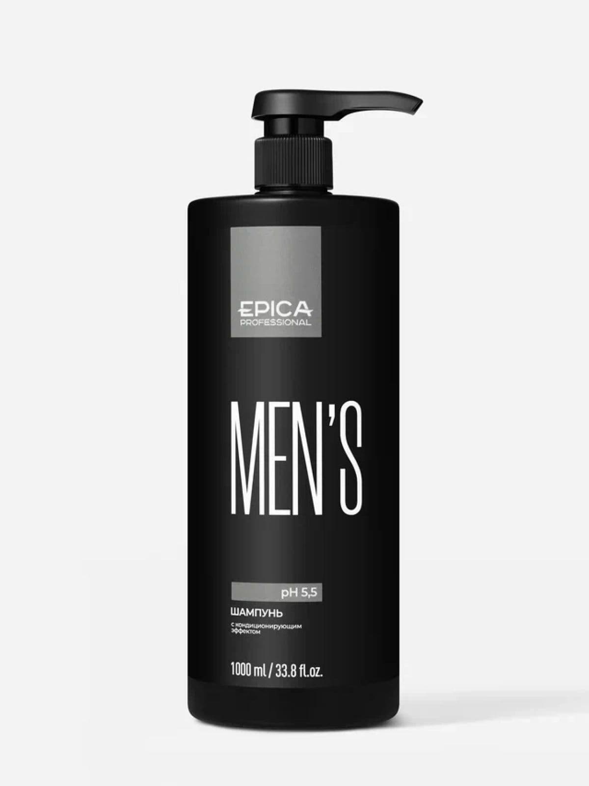 1000мл FOR MEN Мужской шампунь с маслом апельсина и экстрактом бамбука - Epica