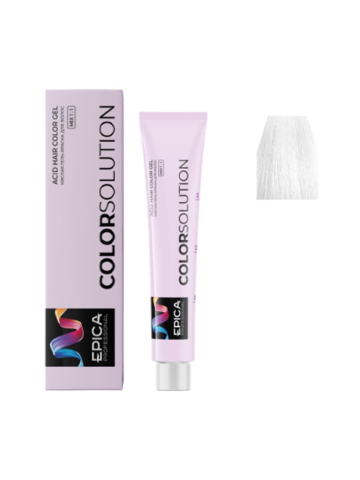 0.0 EPICA COLORSOLUTION Тонирующая кислая гель-краска нейтральный корректор, 100мл