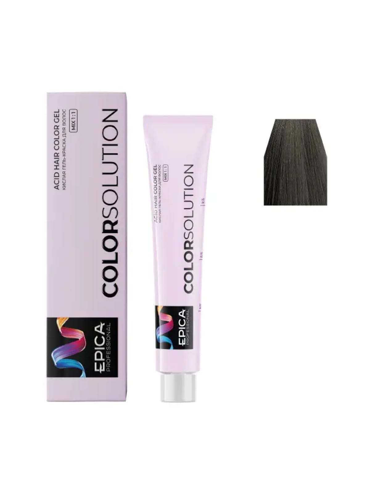 5N EPICA COLORSOLUTION Тонирующая кислая гель-краска светлый шатен натуральный, 100мл