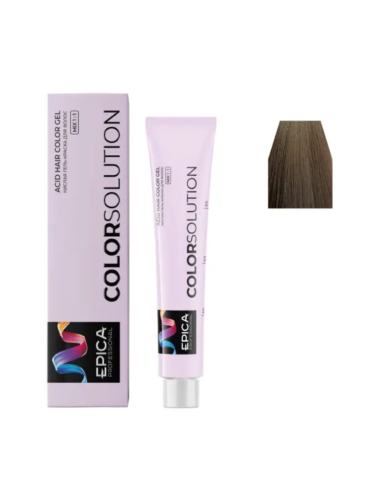 7N EPICA COLORSOLUTION Тонирующая кислая гель-краска русый натуральный, 100мл
