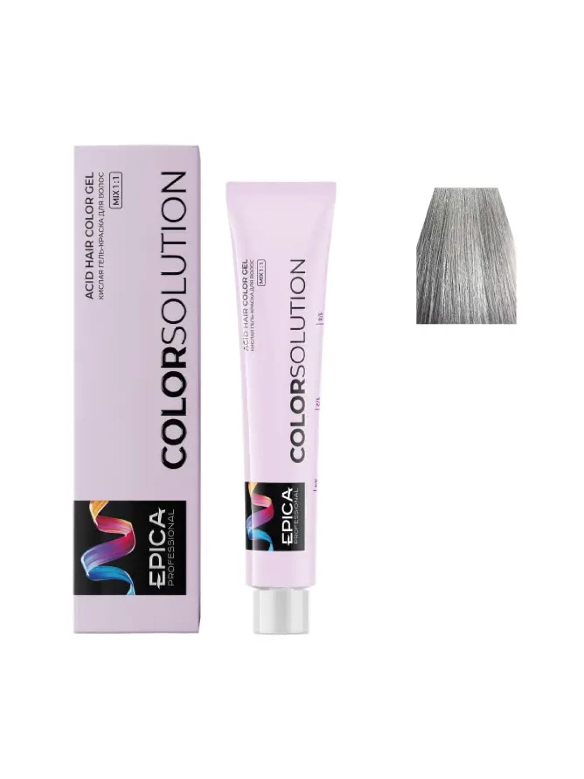 8.11 EPICA COLORSOLUTION Тонирующая кислая гель-краска светло-русый пепельно-интенсивный, 100мл