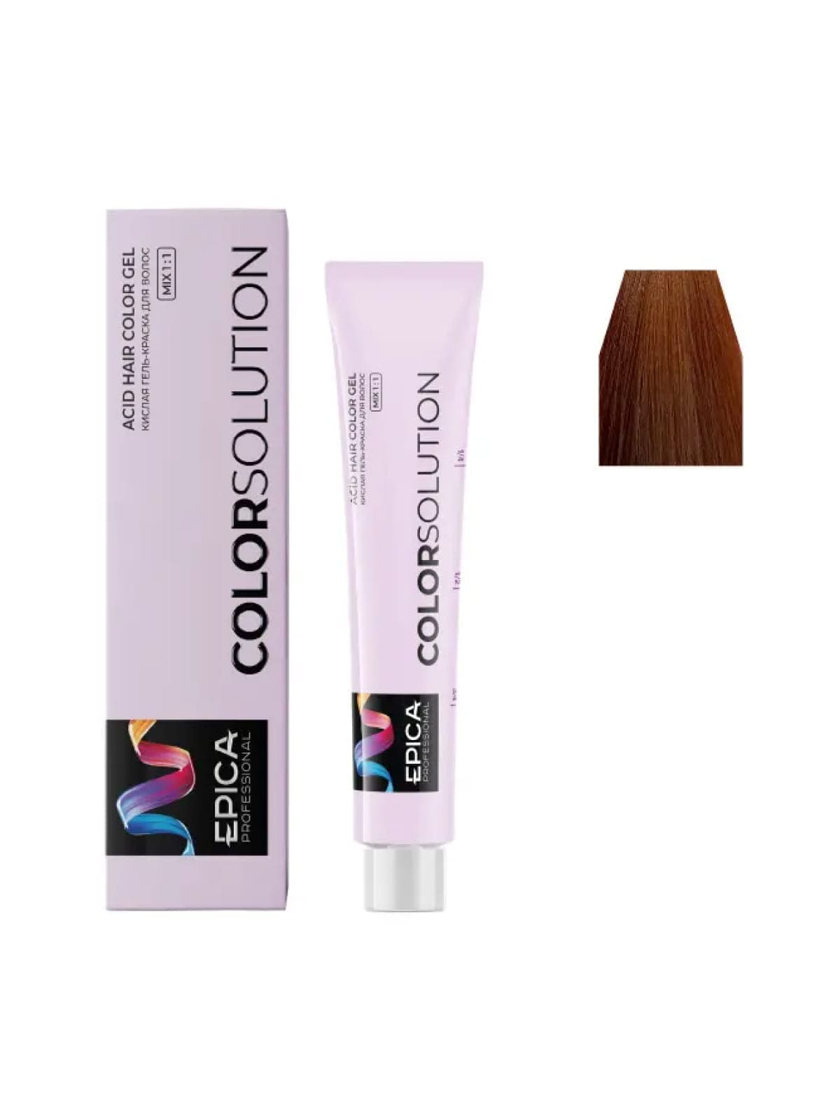8.4 EPICA COLORSOLUTION Тонирующая кислая гель-краска светло-русый медный, 100мл
