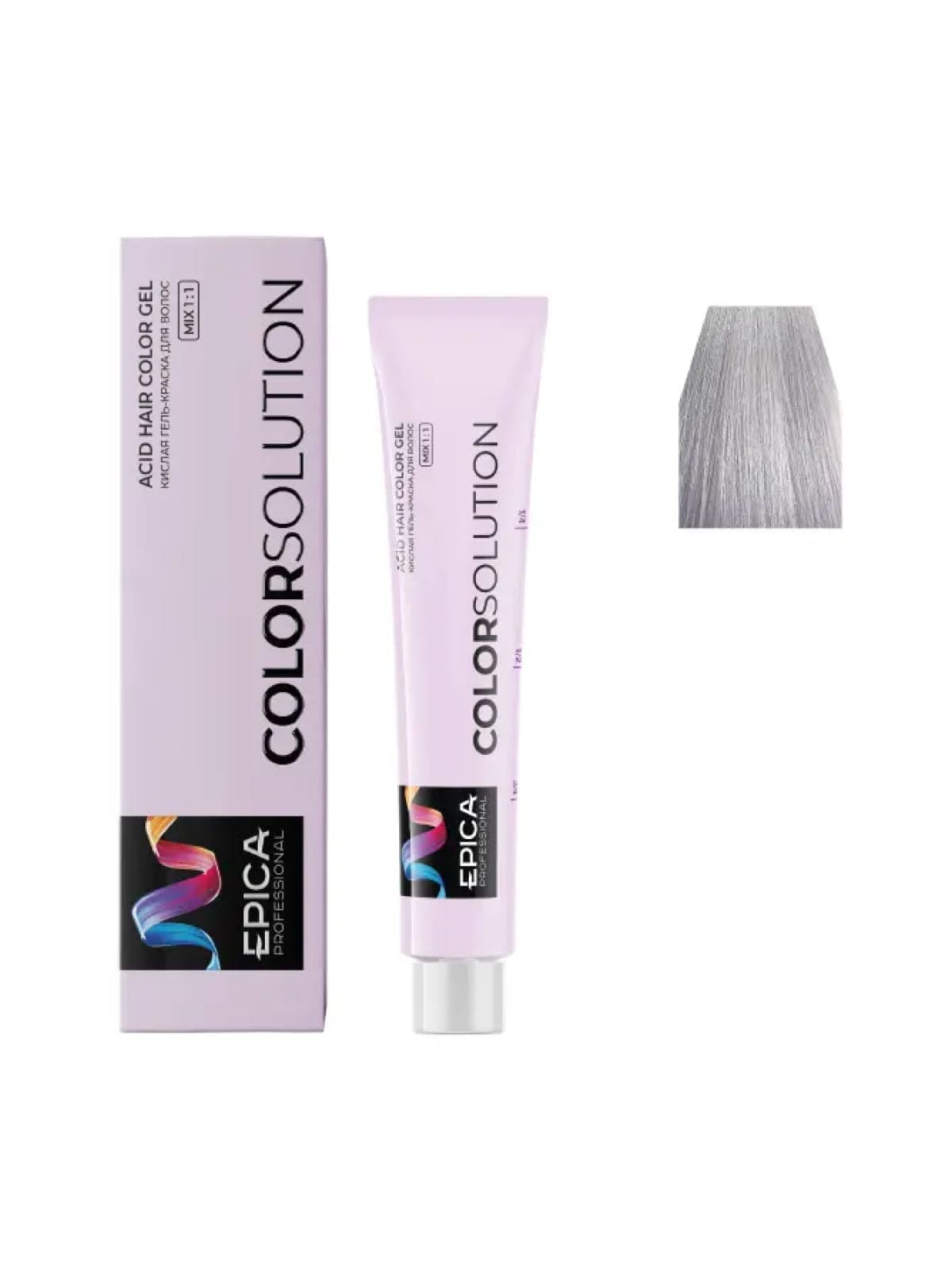 9.12 EPICA COLORSOLUTION Тонирующая кислая гель-краска блондин пепельно-перламутровый, 100мл
