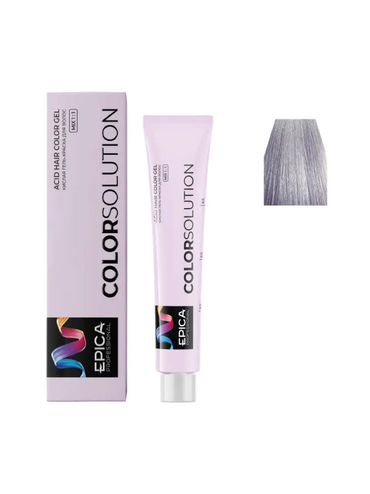 9.21 EPICA COLORSOLUTION Тонирующая кислая гель-краска блондин перламутрово-пепельный, 100мл