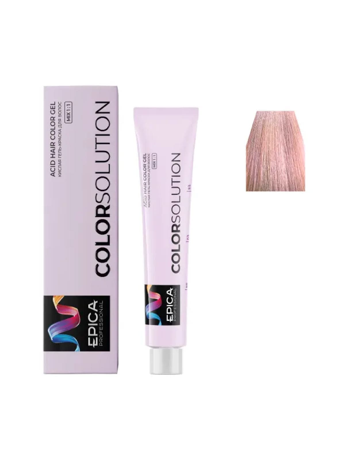9.25 EPICA COLORSOLUTION Тонирующая кислая гель-краска блондин фиолетово-махагоновый, 100мл
