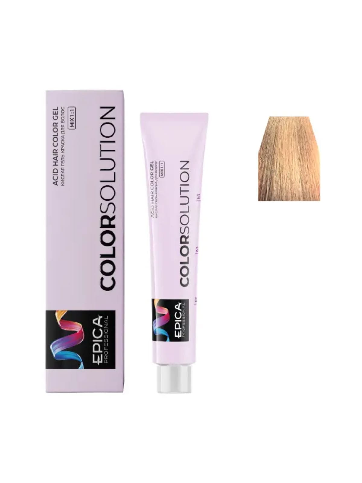 9.42 EPICA COLORSOLUTION Тонирующая кислая гель-краска блондин медно-фиолетовый, 100мл