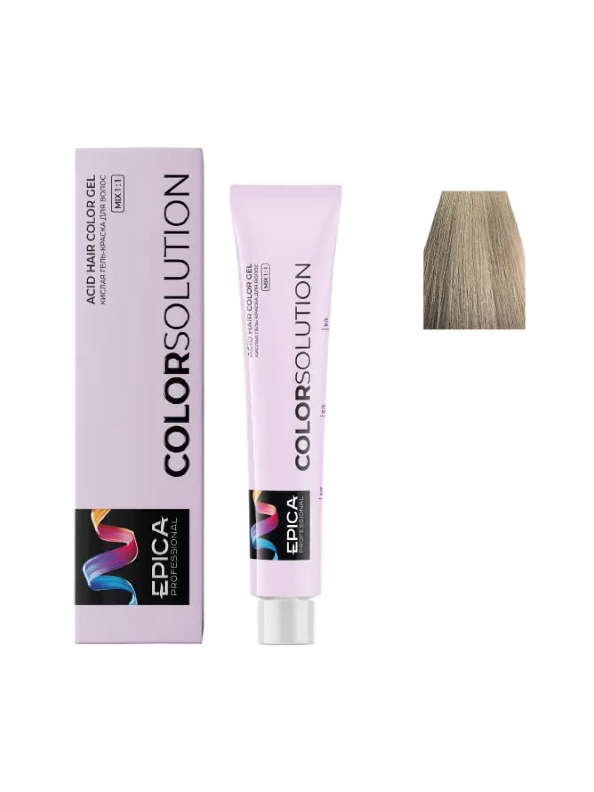 9N EPICA COLORSOLUTION Тонирующая кислая гель-краска блондин натурально-холодный, 100мл
