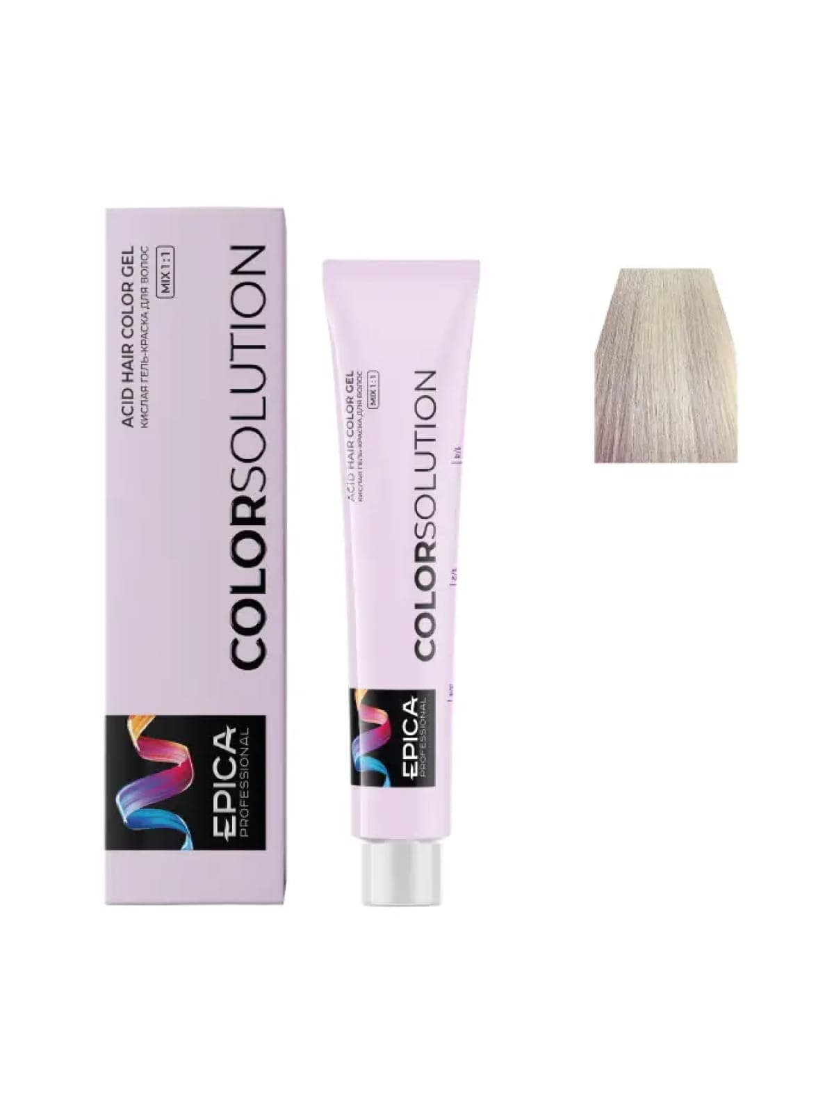 10N EPICA COLORSOLUTION Тонирующая кислая гель-краска светлый блондин натуральный, 100мл