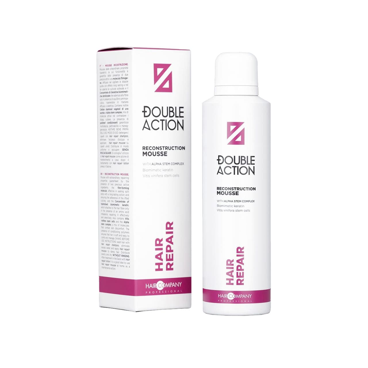 Восстанавливающий мусс "RECONSTRUCTION MOUSSE" DOUBLE ACTION, 200 мл