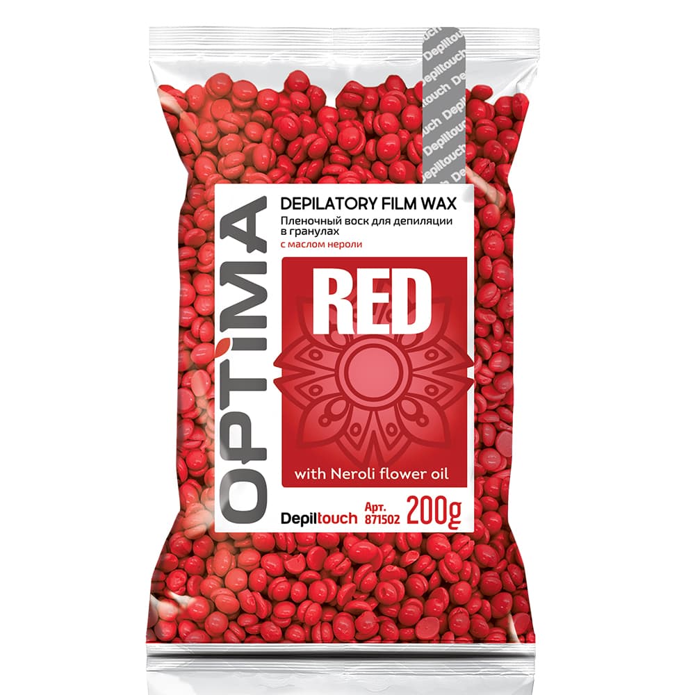 Optima «RED» - Depiltouch Пленочный воск для депиляции в гранулах, 200 г
