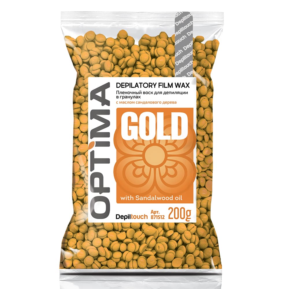 Optima «GOLD» - Depiltouch Пленочный воск для депиляции в гранулах, 200 г