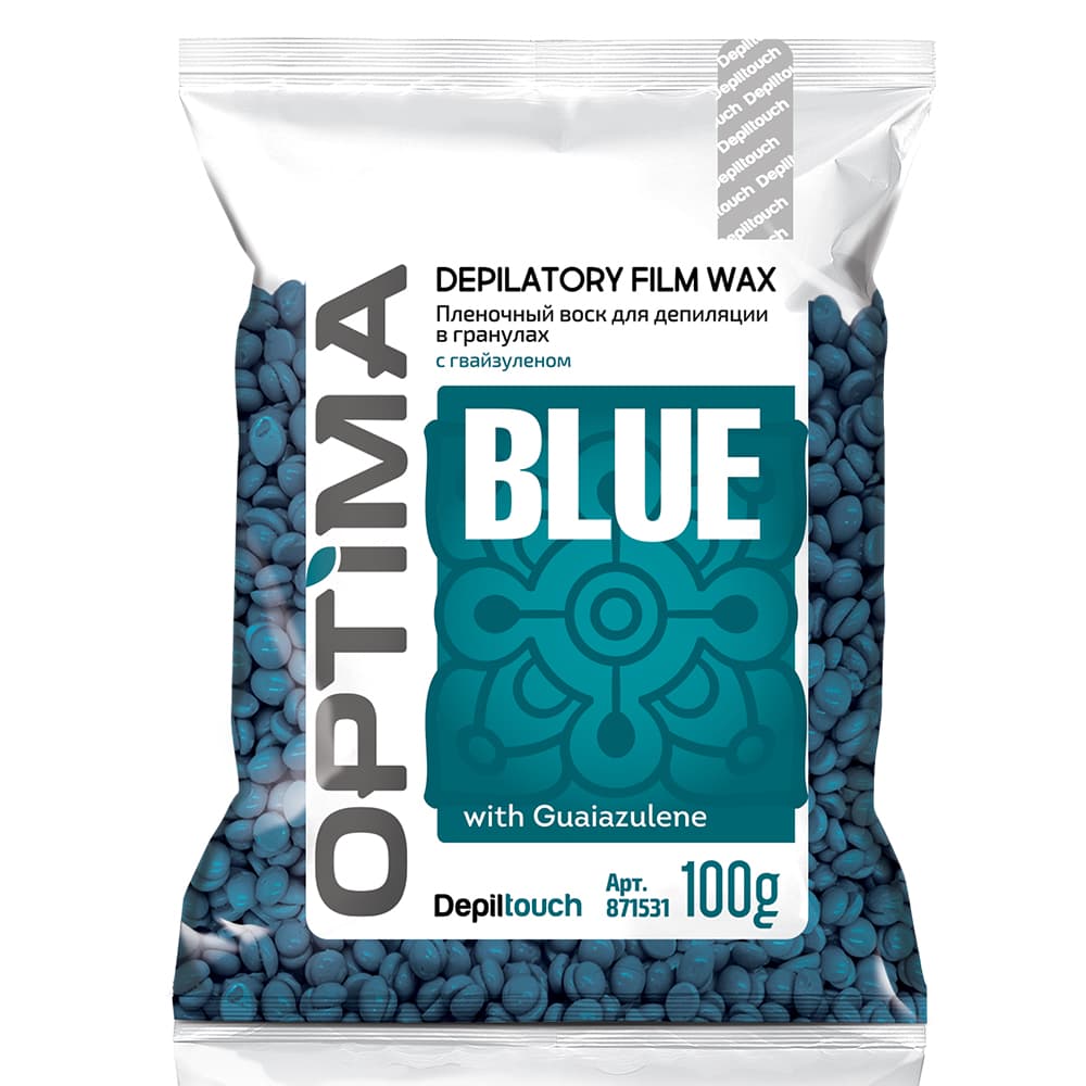 Optima «BLUE» - Depiltouch Пленочный воск для депиляции в гранулах, 100 г