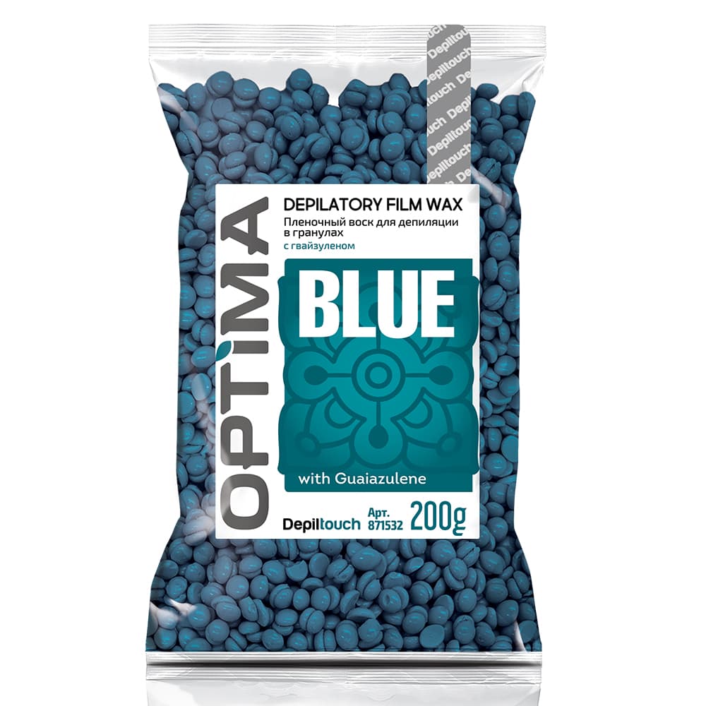 Optima «BLUE» - Depiltouch Пленочный воск для депиляции в гранулах, 200 г