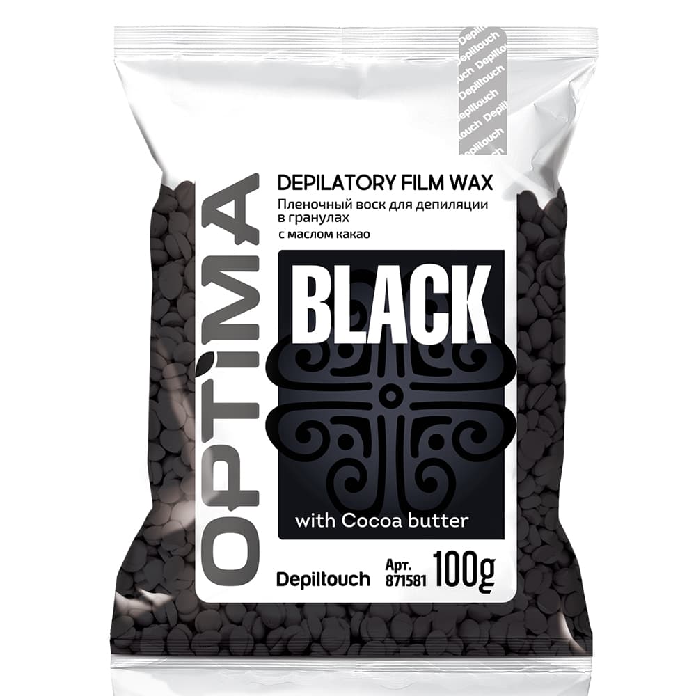 Optima «BLACK» - Depiltouch Пленочный воск для депиляции в гранулах, 100 г