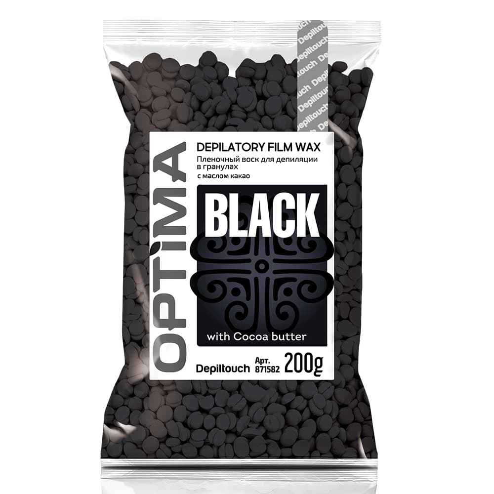 Optima «BLACK» - Depiltouch Пленочный воск для депиляции в гранулах, 200 г