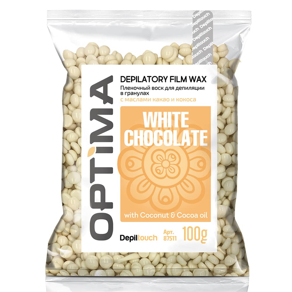 Optima «White Chocolate» - Depiltouch Пленочный воск для депиляции в гранулах,100 г