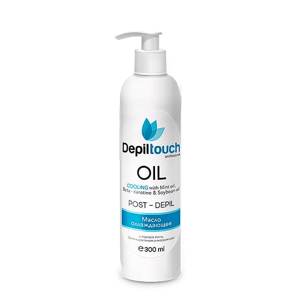 Охлаждающее масло с экстрактом мяты после депиляции - Depiltouch, 300 мл