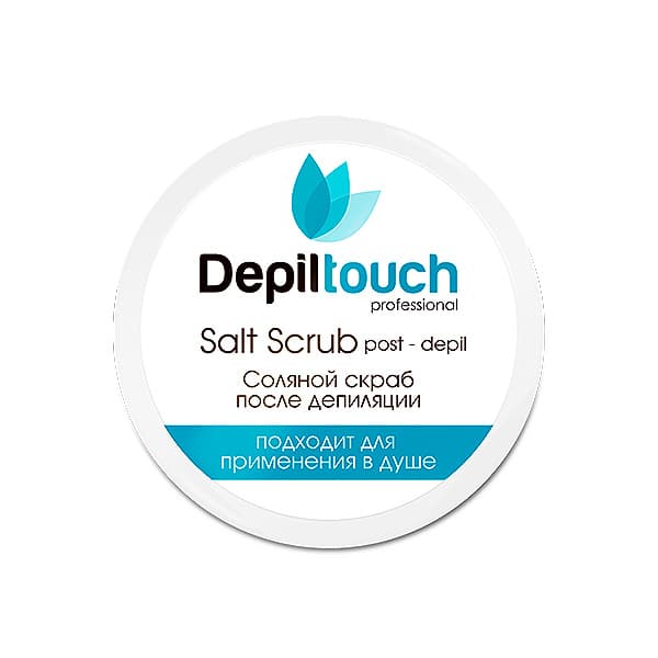 Соляной скраб-пиллинг против вросших волос с экстрактом водорослей - Depiltouch, 250мл
