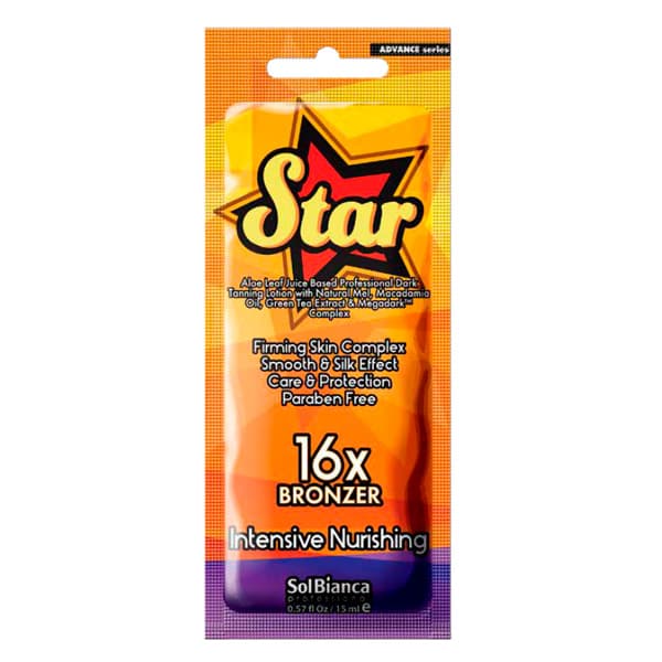 "Star" 16* с натуральным медом, маслом макадамии, экстрактом зеленого чая и бронзаторами
