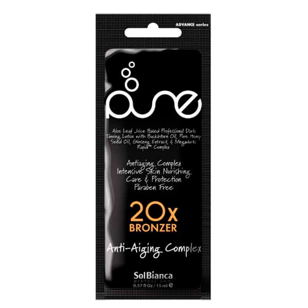"Pure" 20*с маслом облепихи, маслом семян конопли, экстрактом женьшеня и бронзаторами