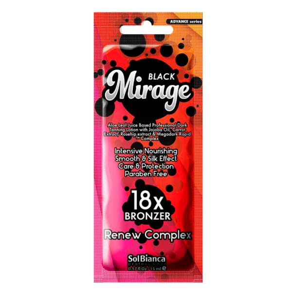 "Mirage" 18* с маслом жожоба, экстрактами моркови, шиповника и бронзаторами - Solbianca - Advance Collection Professional 15мл