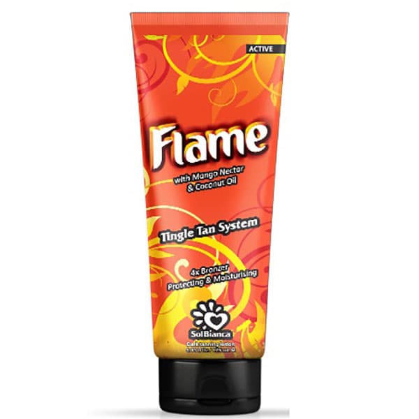 125мл "Flame" с Tingle эффектом , нектаром манго, бронзаторами - Solbianca