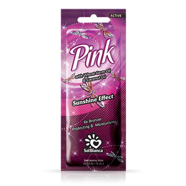 "Pink" 6* с эффектом мерцания,маслом зародышей пшеницы,кокоса и бронзаторами - Solbianca - Active Collection 15мл