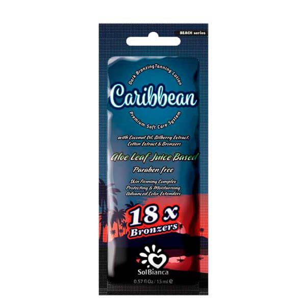 "Caribbean" 18* с маслом кокоса, экстрактом ягод черники, экстрактом хлопка и бронзаторами