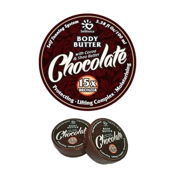 Твердое масло-автозагар "Шоколад" серия "Body Butter" - Solbianca