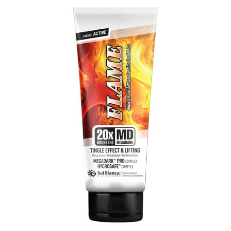 Крем-автозагар "Flame" 20х bronzer с тингл-эфф., маслом манго, экстр.арники и кр. вина, 125 мл