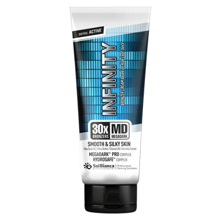 Крем-автозагар "Infinity" 30х bronzer маслом кокоса и Карите, семян чиа и экстр. акмеллы, 125 мл