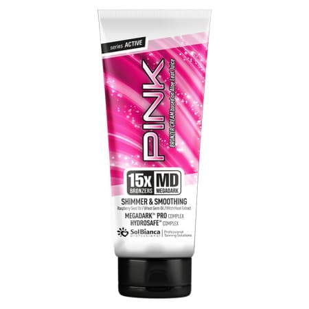 Крем-автозагар "Pink" 15х bronzer шиммер эфф, маслом малин.кост, зарод. пшеницы, 125 мл
