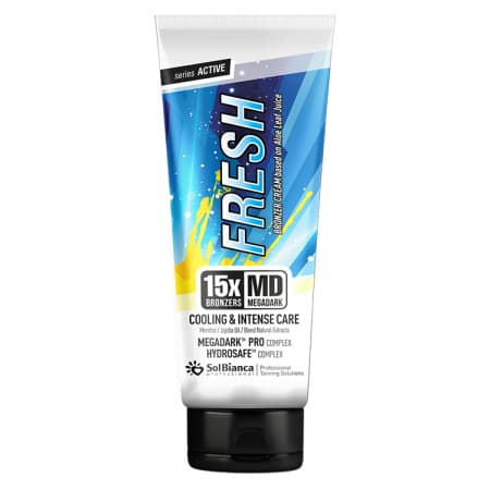 Крем-автозагар "Fresh" 15х bronzer с охл. эфф., ментолом, маслом жожоба и компл. натур. экстр, 125мл