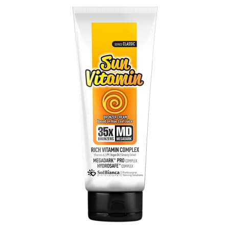 Крем-автозагар "Sun Vitamin"35х bronzer с маслом арганы, экстр. женьшеня и вит. компл., 125 мл