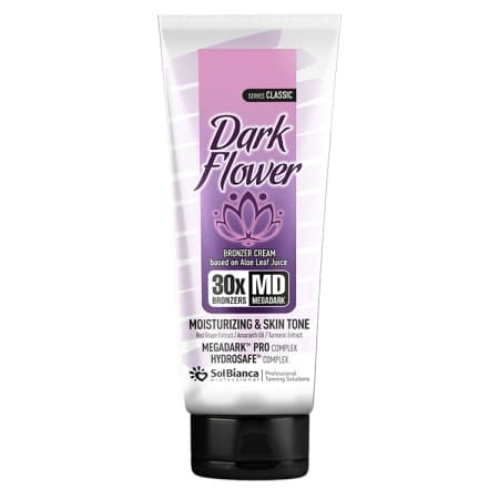 Крем-автозагар "Dark Flower" 30х bronzer с маслом амаранта, экстр.кр. винограда и куркумы, 125 мл