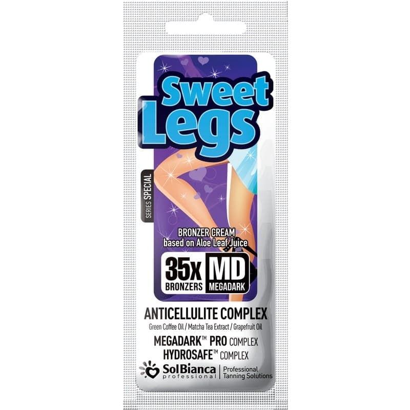 Крем-автозагар Sweet Legs для ног с маслами зеленого кофе, грейпфрута и экстрактом чая матча, 15мл