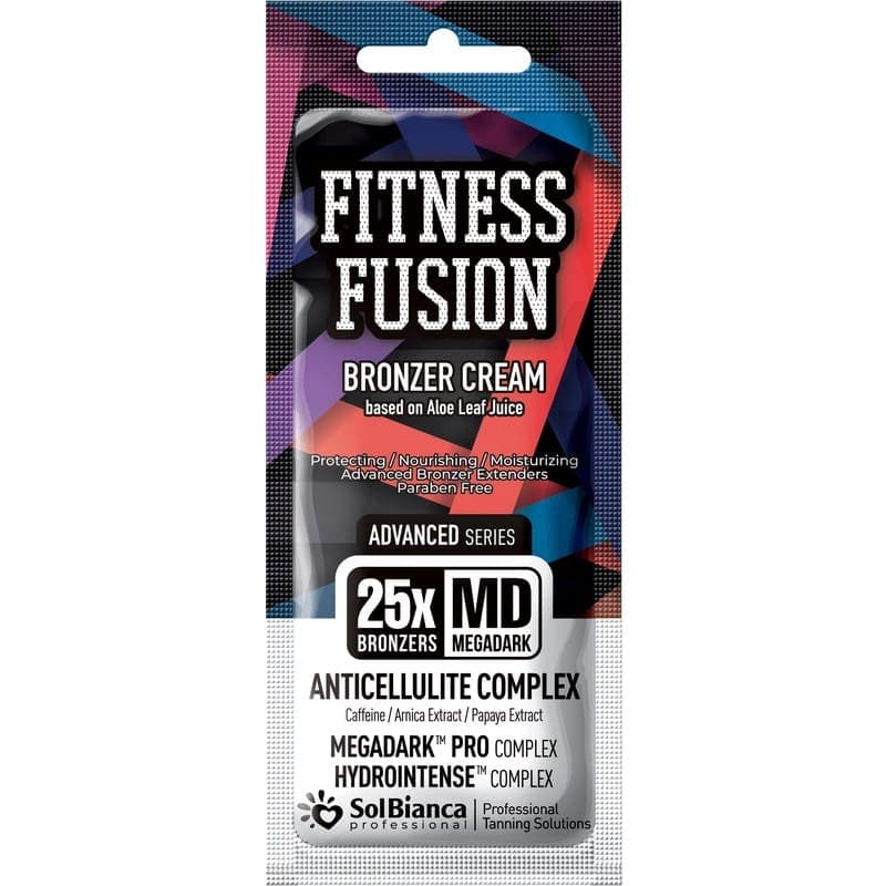 Крем-автозагар "Fitness Fusion" 25х bronzer с кофеином, экстрактами арники и папайи, 15мл