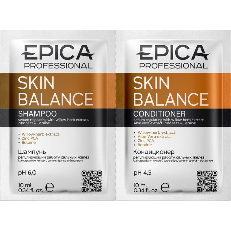 Саше Skin Balance (Шампунь+кондиционер) 10мл.+10мл.