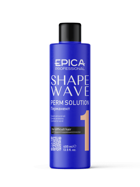 400мл Перманент 1 для трудноподдающихся волос - Shape wave - EPICA