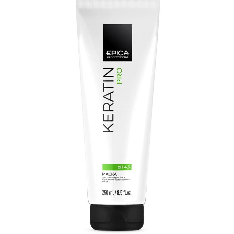 250мл Маска для реконструкции и глубокого восстановления волос - Epica - Keratin PRO