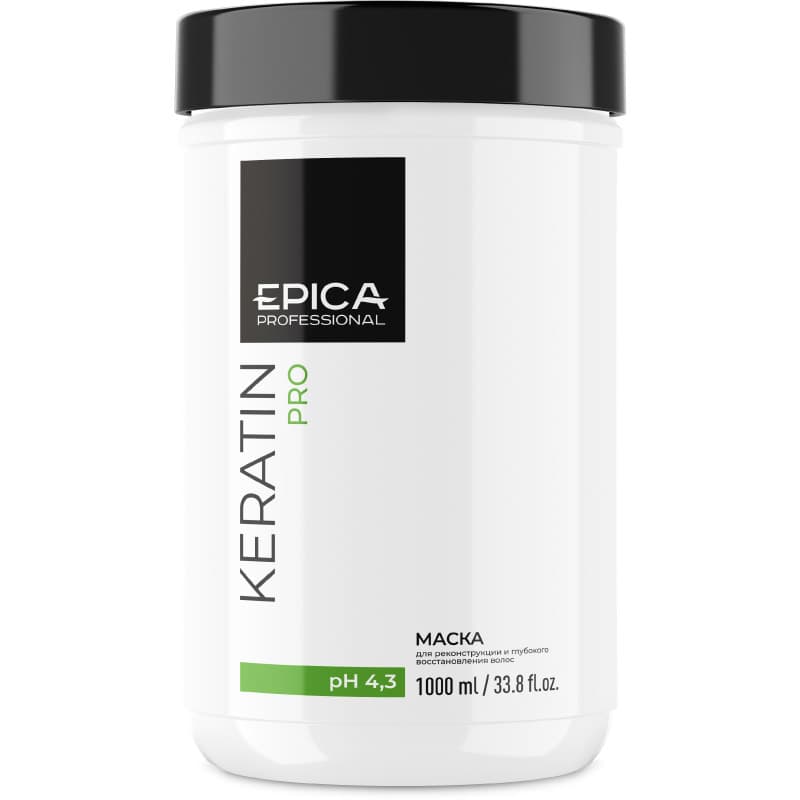 1000мл Маска для реконструкции и глубокого восстановления волос - Epica - Keratin PRO